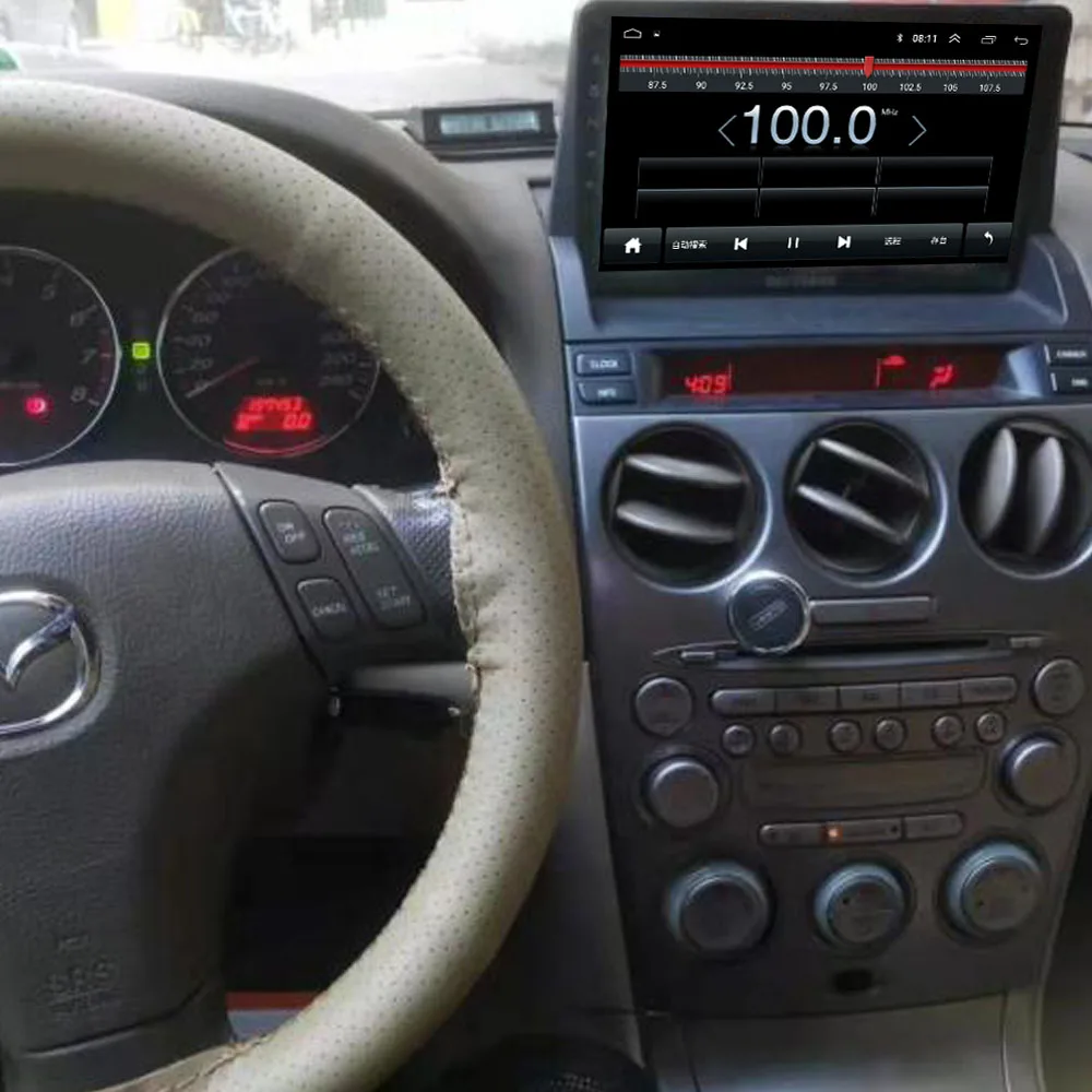 Автомобильный Dvd плеер R Way на Android мультимедийный с Gps для Mazda 6 2 ГБ + 32 10 1 дюйма 2004 2015