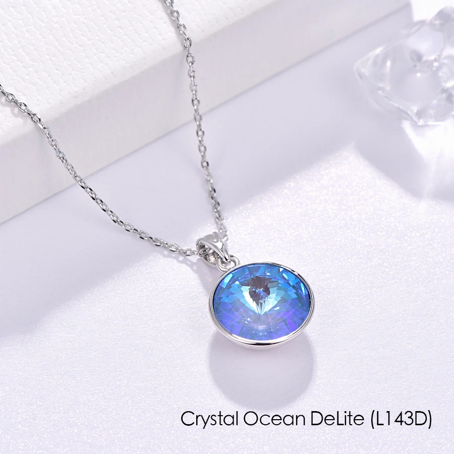 Кристаллы от Swarovski висячие серьги круглое Ожерелье Висячие серьги Набор Мода Висячие серьги ювелирный набор праздничный свадебный подарок