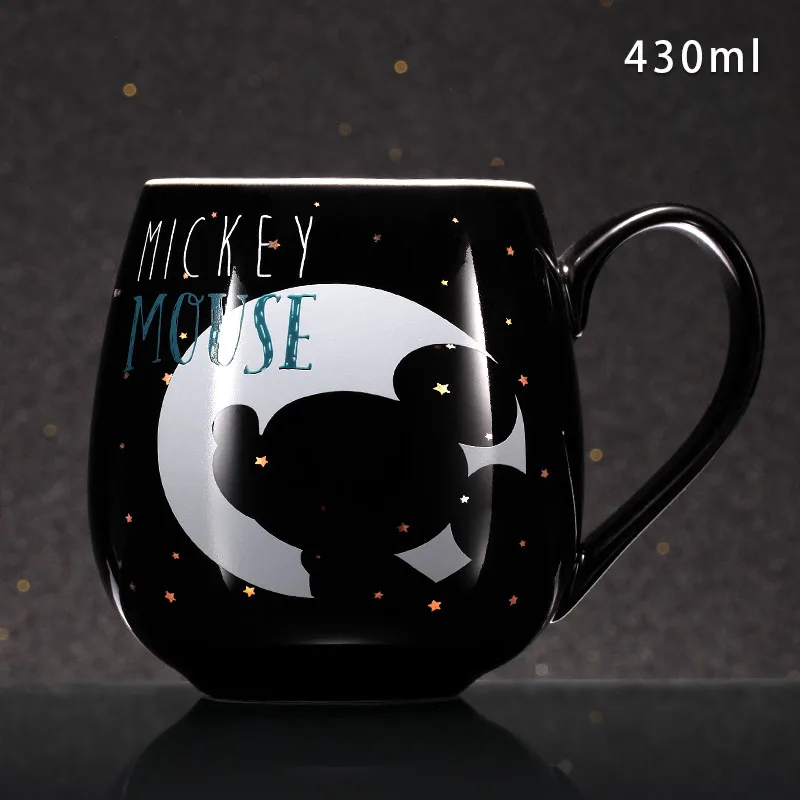 B Style Mickey Дисней необычная кружка Микки Минни мультфильм керамическая чашка мальчик девочка кофе кружка для молока, для офиса Мода пара чашек Рождественский подарок - Цвет: B Style Mickey