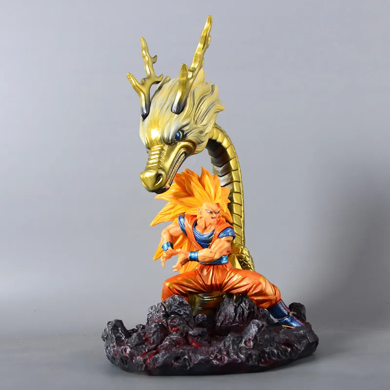 Аниме Жемчуг дракона Супер Saiyan Сон Гоку Shenron штамп в Форме Дракона GK статуя ПВХ фигурка Коллекция Модель игрушки M2691