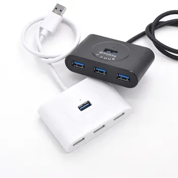 

HUB Extender 3.0 USB HUB One For Four Splitter Round ABS Free Drive Plug And Play Current Overload Short Circuit Protection
