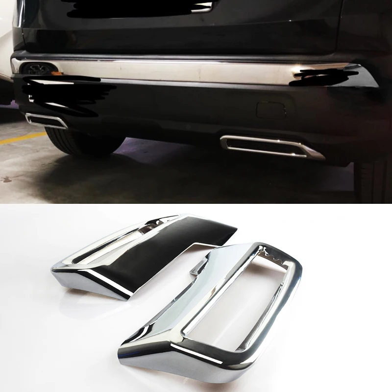 Для Peugeot 3008 5008 Allure 2017 2018 2019 ABS задний глушитель выхлопной трубы декоративные