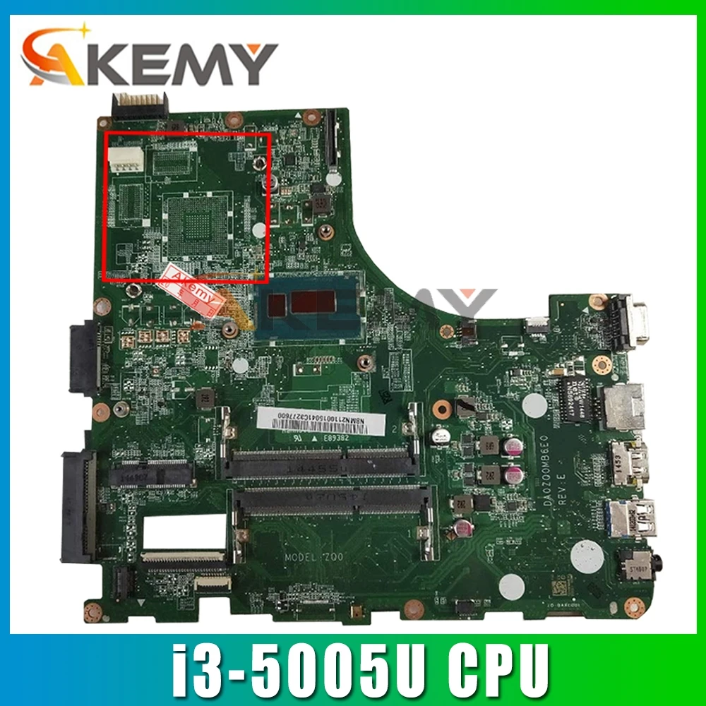 Akemy материнская плата для ноутбука ACER Aspire E5-471 i3-5005U DA0ZQ0MB6E0 SR27G DDR3 | Компьютеры и офис
