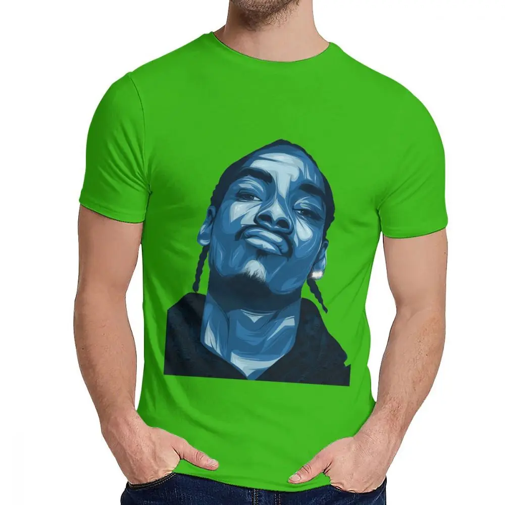 Модная футболка с графическим принтом Snoop Dogg оптом - Цвет: Зеленый