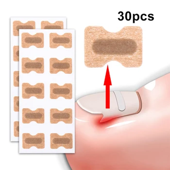 

30PCS Ingrown Nail Correction Stickers Paronychia Treatment Recover Toe Nail Repair Straightening Clip Brace Pedicure Tool