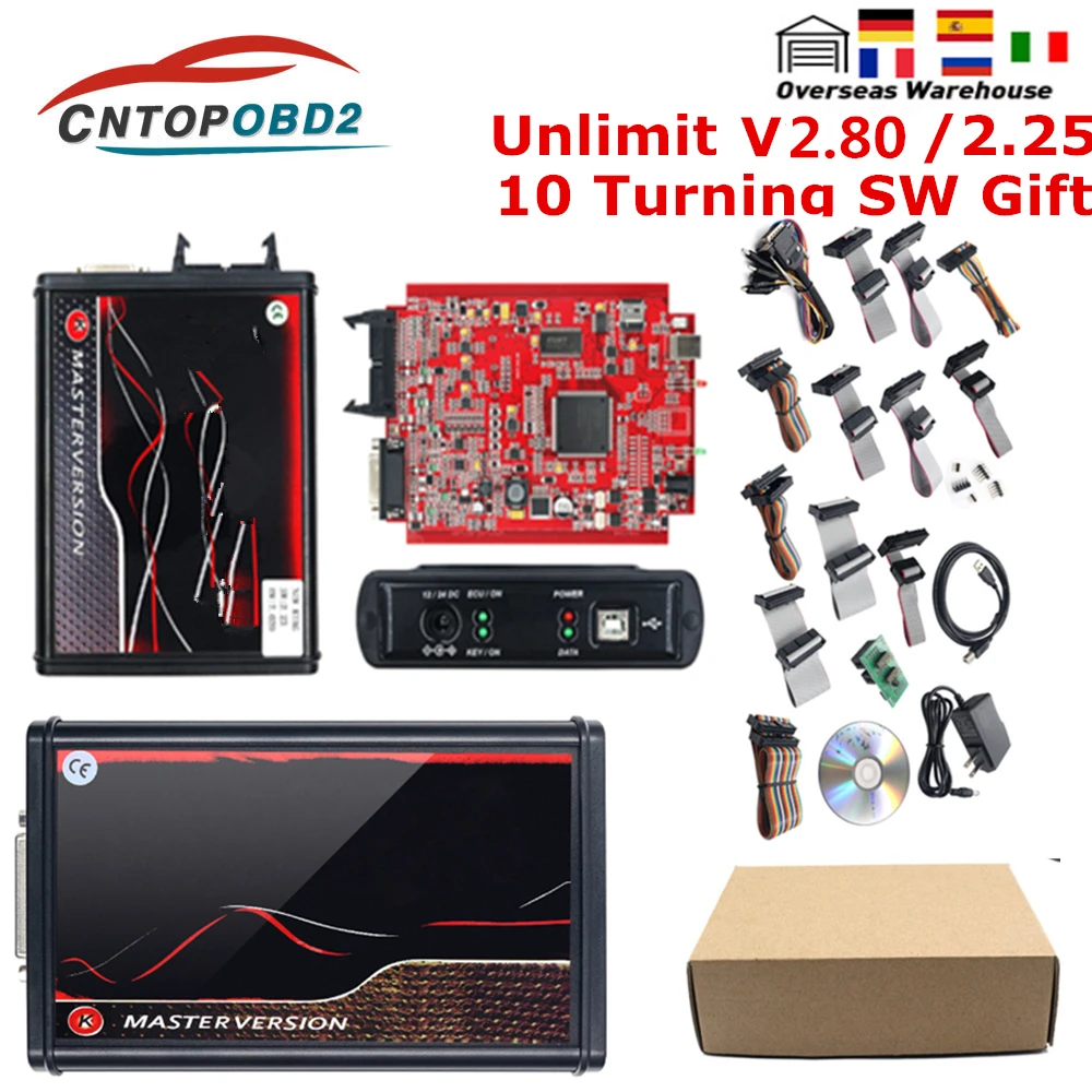 Kess v5.017 ue vermelho kess ecu chip tuning ferramenta v2.80 ktag v2.25 v7.020 mestre em linha ecm titânio ecu programador led quadro bdm