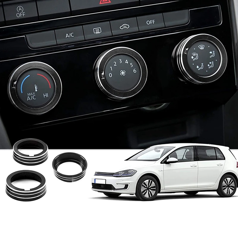Car Aluminum Alloy Audio Air Conditioner Knob Switch Button Cover Decoration for Golf 7 MK7 2016-2019 | Автомобили и мотоциклы