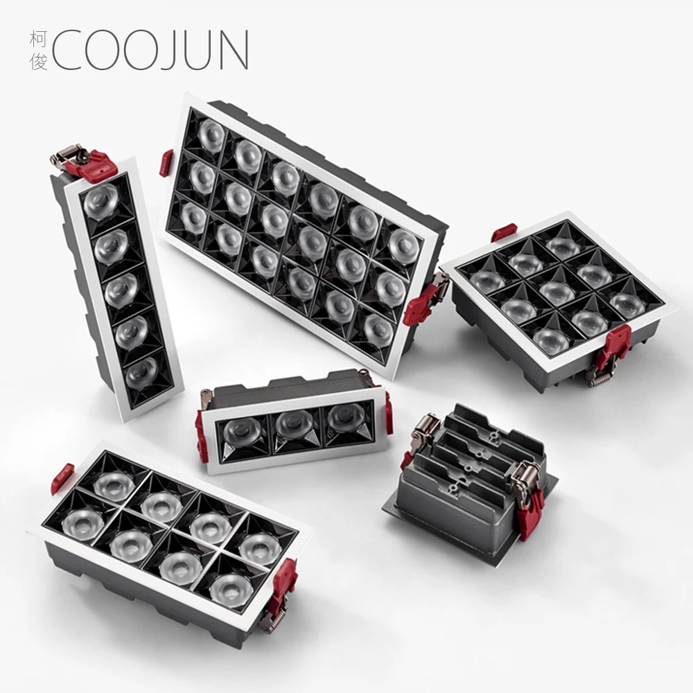

COOJUN focos LED living room line spot light 220V 6W 8W 10W 16W 20W 30W 36W small grille lights embedded indoor commercial lamp