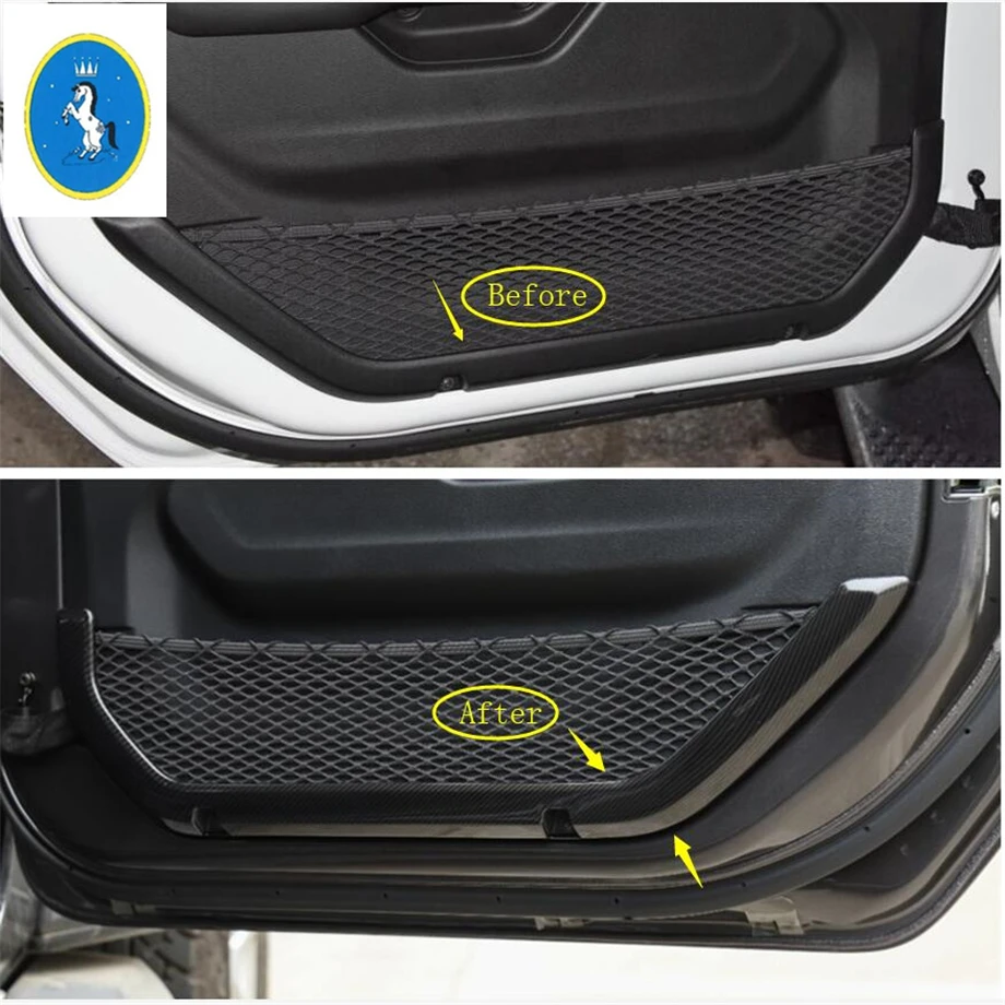 Yimaautotrims авто аксессуар дверные ручки коробка для хранения чистая декоративная крышка отделка Подходит для Jeep Wrangler JL 2/4 двери