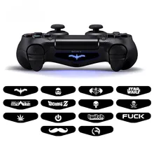4 шт./компл. светильник бар светодиодный наклейки для тела для Playstaion4 PS4 геймпад светильник крышка панели наклейки для PS4 контроллер