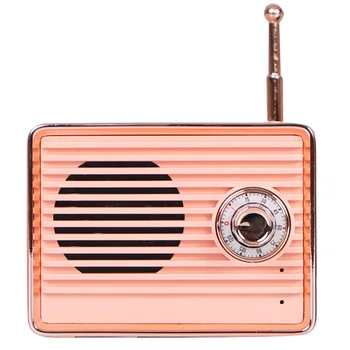

Retro Wireless Communication Speaker Radio Shape Vintage Mini Cute Speaker QJY99