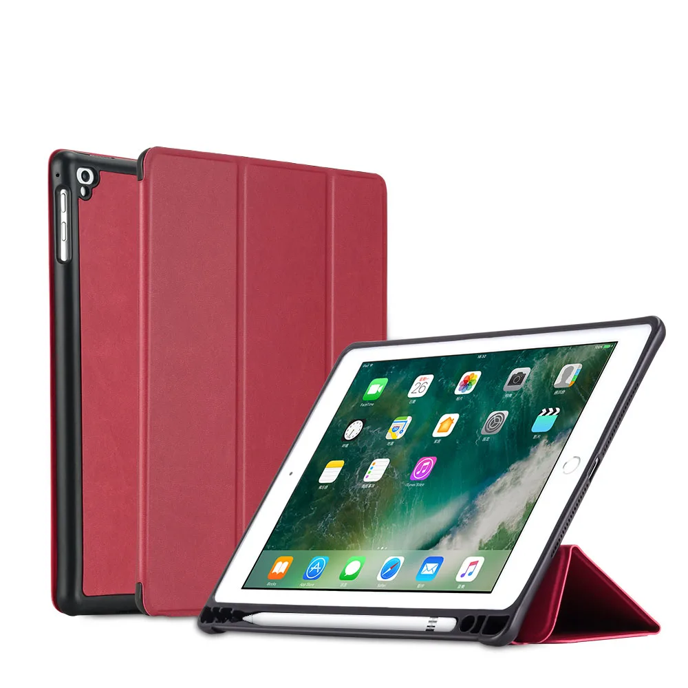 Для ipad 9,7 чехол силиконовый мягкий чехол для ipad Air 1 Air 2 чехол s из искусственной кожи чехол для ipad 5 6 Чехол с карандашом