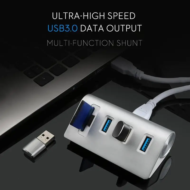 Rocketek HUB-3PC2 3 порта USB 3,0 концентратор адаптер TF кард-ридер для MacBook