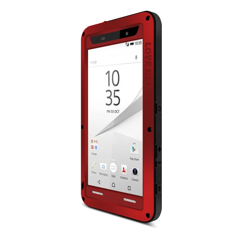 Алюминиевый металлический чехол LOVE MEI для sony Xperia Z5, защитный противоударный водонепроницаемый чехол для sony Xperia Z5 Dual E6603