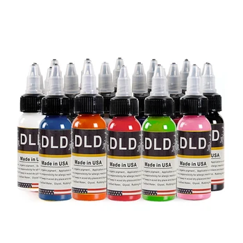 

New Tattoo Ink Pigment for Permanent Eyebrow Eyeliner Lip Body Arts Paint Makeup Tattoo Supplies Tools-15ml-25 Colors/Set