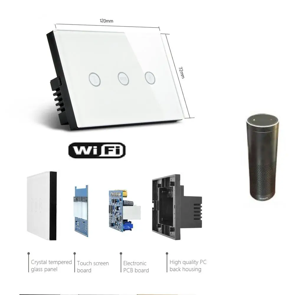 

Smart Life WiFi Blinds Curtain Switch Voice Control Mobile Remote Control Motor Touch Switch Panel Smart interruptor