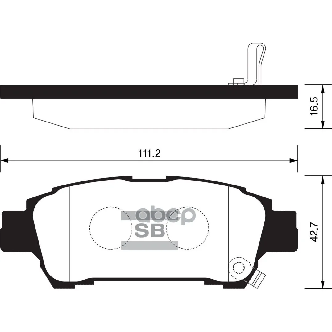 Колодки Тормозные Задние Sangsin Brake Sp1423 Sangsin brake арт. SP1423