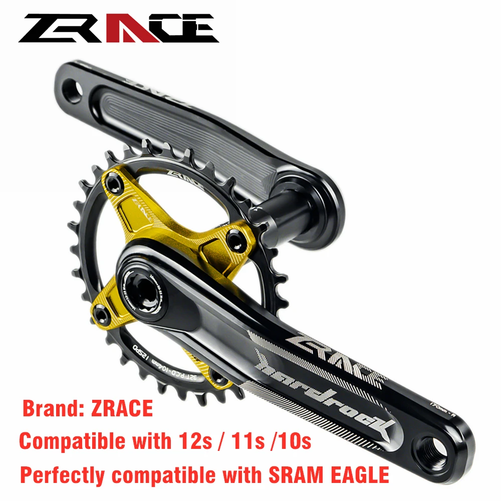 Zracing HARDROCK 10s 11s 12s скоростной велосипедный коленчатый набор с нижним кронштейном