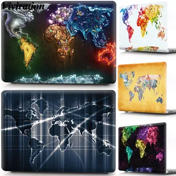 

Unique Map Printing Laptop Replace Cover For Macbook Pro 15 A1707 A1990 With Touch Bar Case Cover Mens Boys Mens Women PVC Shell