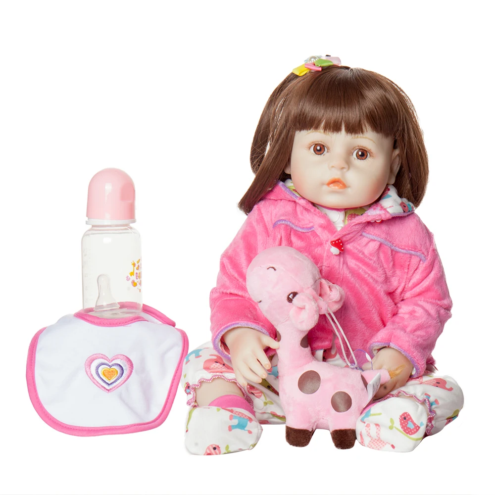 Hoomai 48 см Boneca Reborn Baby куклы Дети День рождения Рождественский подарок ткань тело Bebe Reborn Дети симпатичный детский подарок детские игрушки