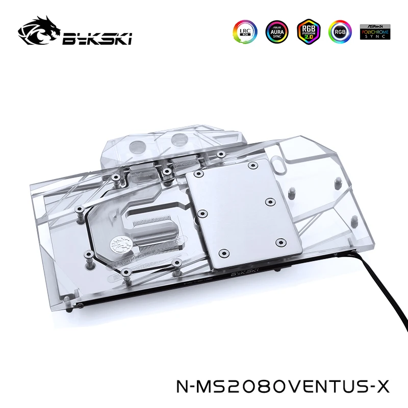 Блок водяного охлаждения Bykski совместимый с MSI RTX2080 VENTUS 8G V2 RTX2070 Super блок GPU