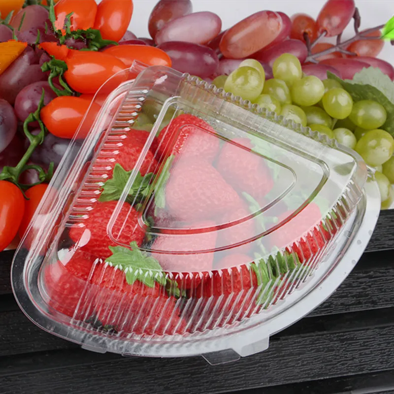 50 шт Высокое качество фруктовый салат, упаковочная коробка для Прозрачный Крем десерт чизкейк украшение из пластика в Куо с крышкой