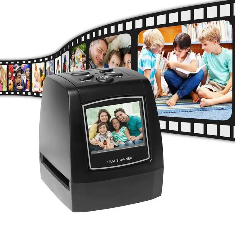 Mini Film Scanner Kit Slide Scanner Convert Color  B&W 35mm/135mm Film NegativeSlide high speed scanner