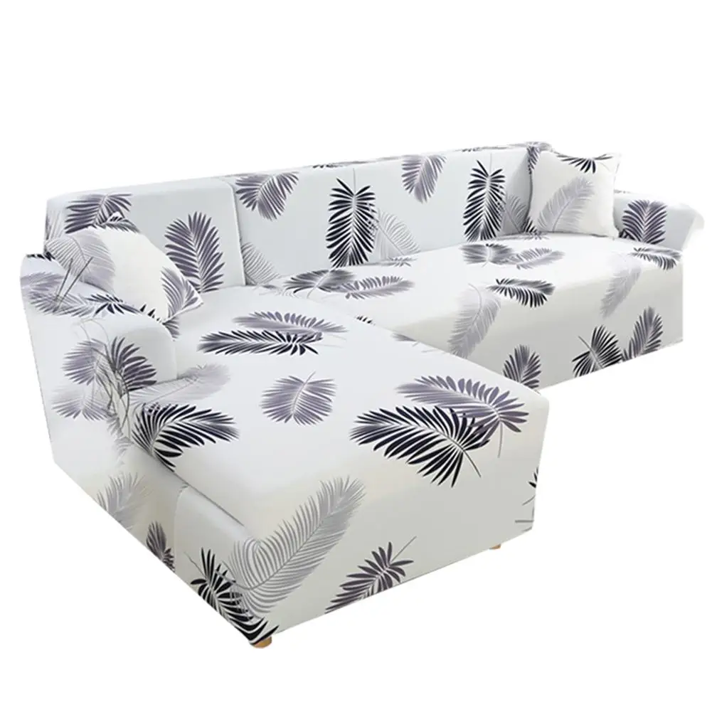 White Four Seat Защитный чехол для дивана в форме L, защитный чехол для дивана, Чехол для мебели, не мнется, раздвижной чехол для дивана - Цвет: White Four Seat