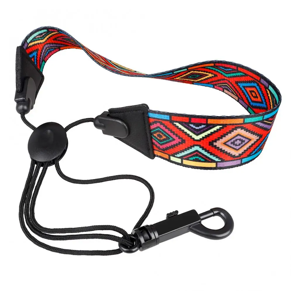 

Saxophone Strap Red Diamond Pattern Colored Polyester Saxophone Neck Strap Shoulder Strap for Alto / Soprano / Tenor Saxophone