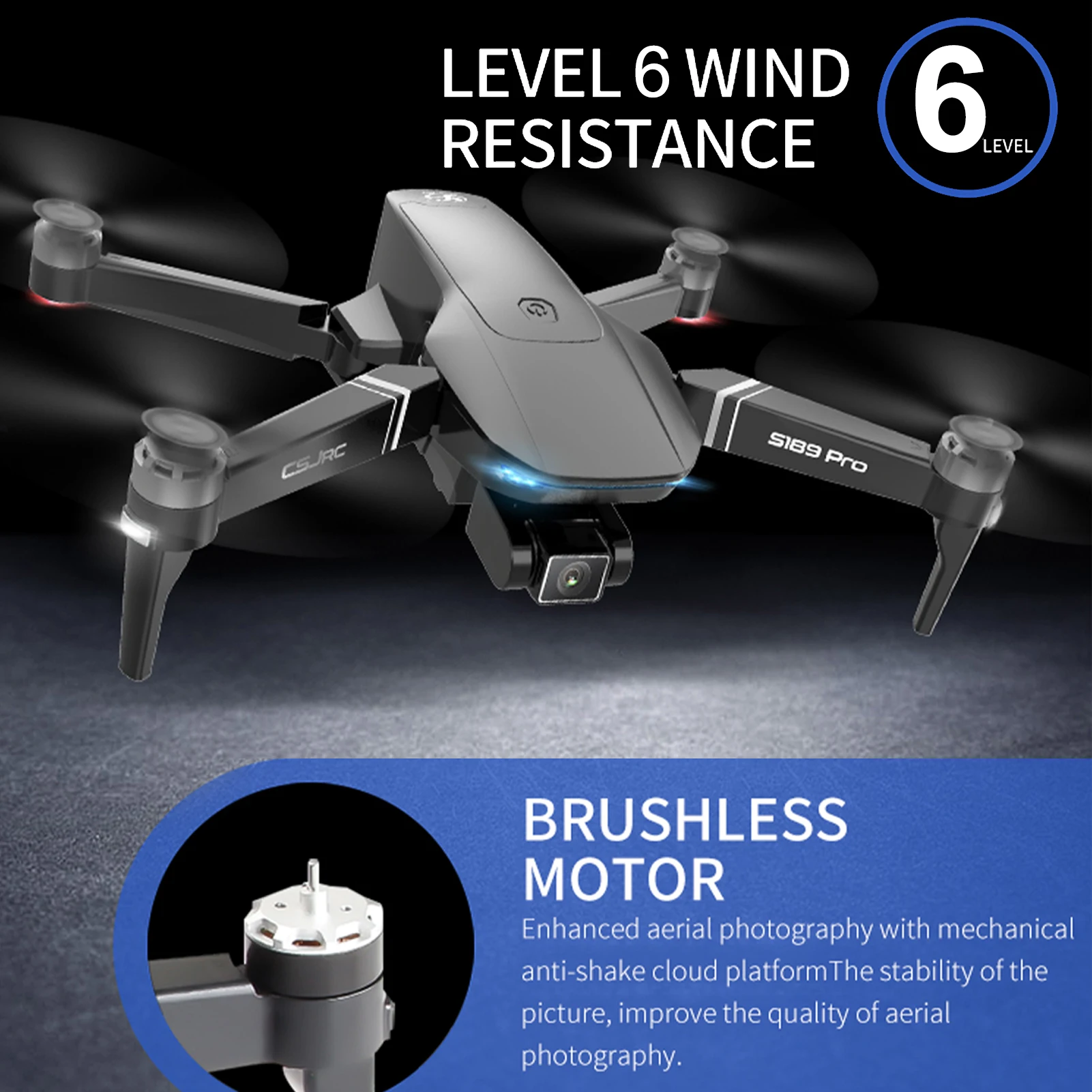 Original Csj S189 Pro Gps Drone With 4k 
