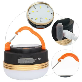 

For Fishing Boating 1pc Super Bright USB Charging LED Outdoor Emergency Light Portable Camping Tent Lamp Lantern Mayitr