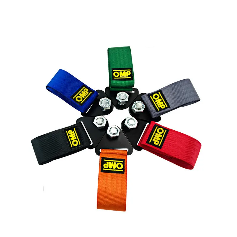 

OMP Towing Rope High Strength Nylon OMP JDM trailer Tow Ropes Racing Car Universal Tow Eye Strap Tow Strap Bumper Trailer
