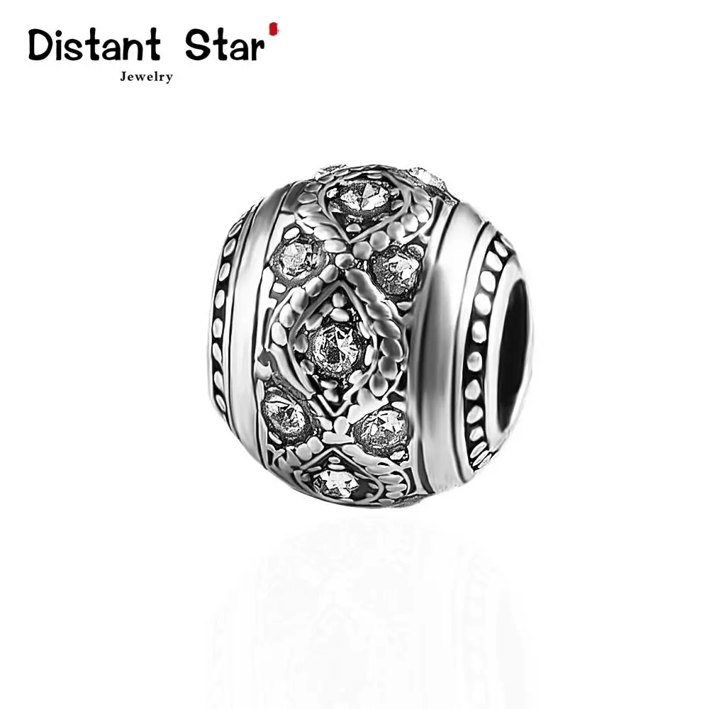 Круглые Европейские Бусины из цинкового сплава ювелирные изделия аксессуары для