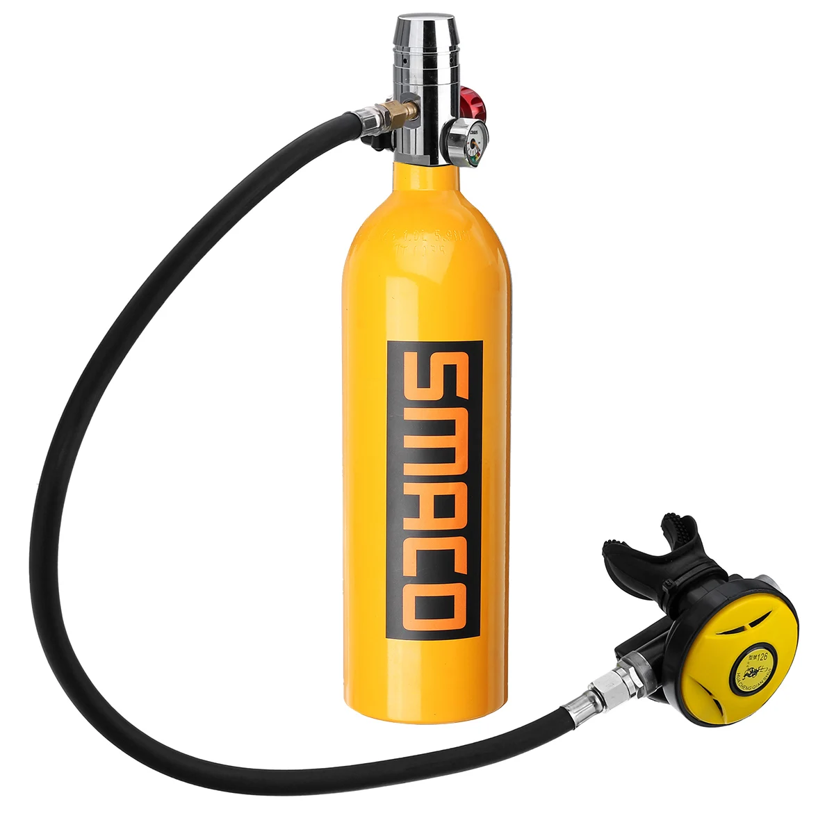 10-15 минут 1000 мл новое SMACO портативное снаряжение для дайвинга кислородный цилиндр S400 подводный респиратор Дайвинг кислородная бутылка - Цвет: Orange