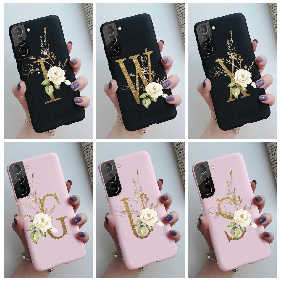 Per Samsung S21 5G Custodia S21 Ultra Plus Slim Letters Cover Per Samsung Galaxy S21 Plus 5G S21 + S 21 Ultra Custodie Per Telefoni Soft Fundas