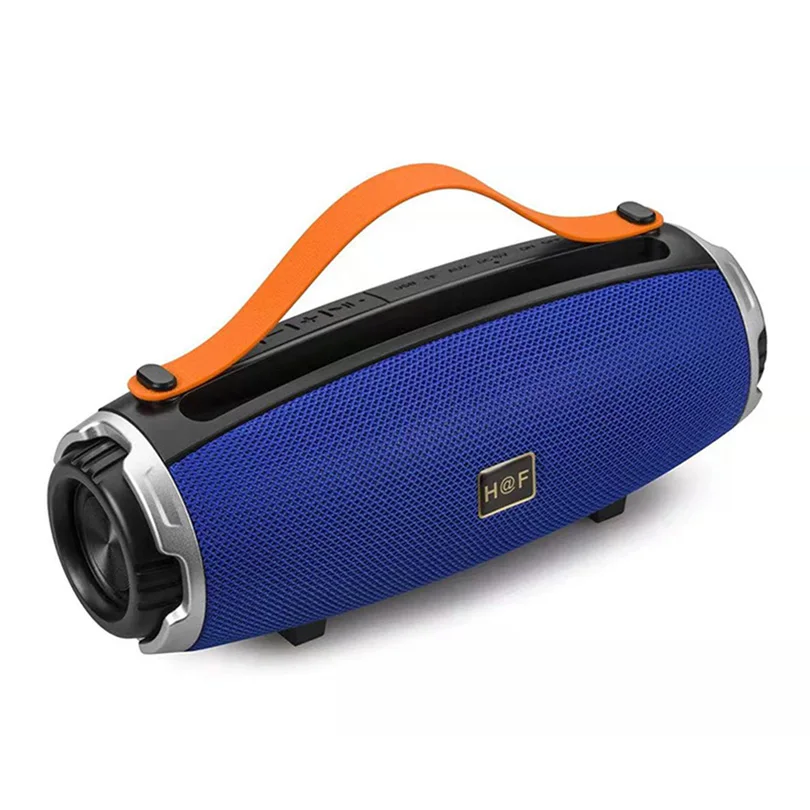 Blue Стерео Мощный Bluetooth динамик беспроводной портативный динамик fm-радио TF USB MP3 музыкальный центр Bluetooth Колонка для телефона компьютера - Цвет: Blue