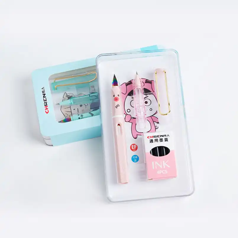 21新かわいいアニメ高級万年筆学生スクールキッズギフトかわいいポケモンかわいい文房具ためのペンを提供 万年筆 Aliexpress