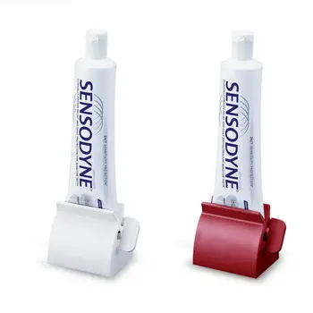 

1Pcs New Arrival Bathroom Set Accessories Rolling Tube Tooth Paste Squeezer Toothpaste Dispenser + Tooth Brush Toothbrush Holder
