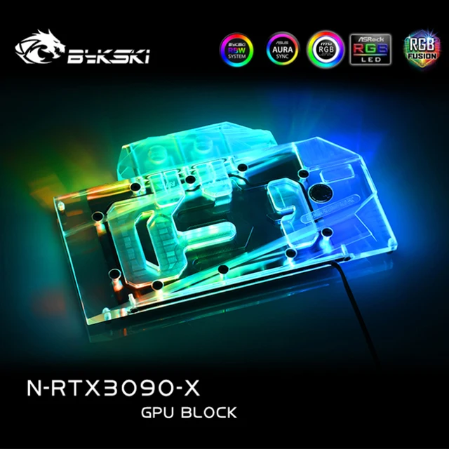 Bykski gpuウォーターブロックは、nvidia rtx 3090リファレンス版/padn 