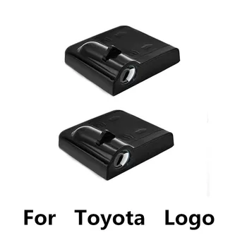 

2pcs Wireless Welcome Lamp Led Car Door Projector Laser Logo Ghost Shadow Light For Toyota Rav4 Camry Corolla Verso AvensisAuris