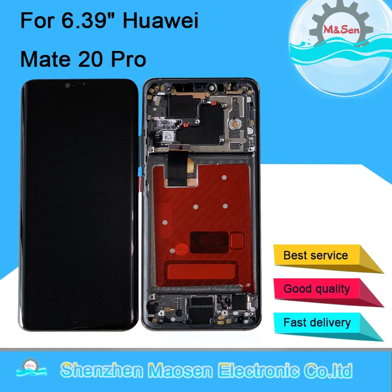 US $159.29 639 MSen For Huawei Mate 20 Pro LCD Screen Display With FrameTouch Panel DigitizerFingerprint For Mate 20 Pro LCD