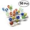 50PCS 14-16mm Colorful Glass Marbles Kids Marble Run Game Marble Solitaire Toy Accs Vase Filler& Fish Tank Home Decor canicas 1