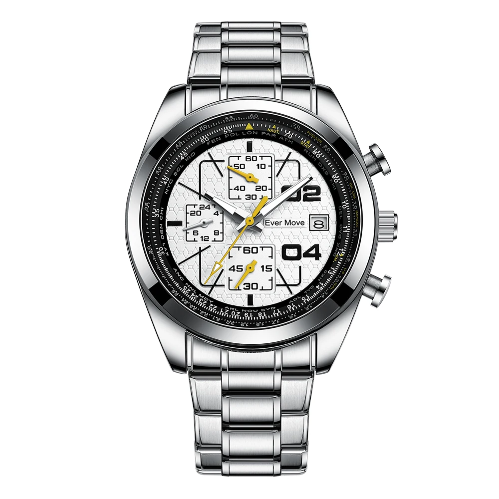 2022 Ever Move New Best-Selling Multifunctional Timing Business Sports Waterproof Men's Quartz Electronic Watch 