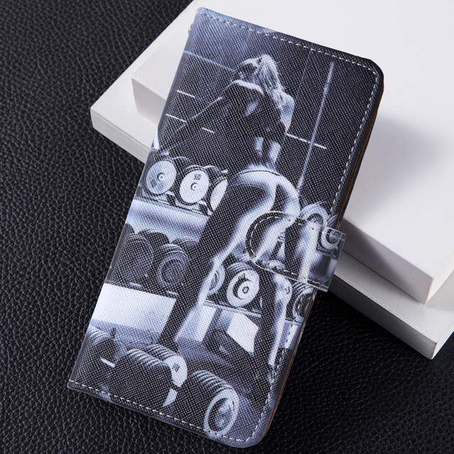 50 Lite Case Cute cat Patterned Flip leather Cover on Honor 50 Light Stand card holder Case on Honor50 Lite Cover Soft TPU