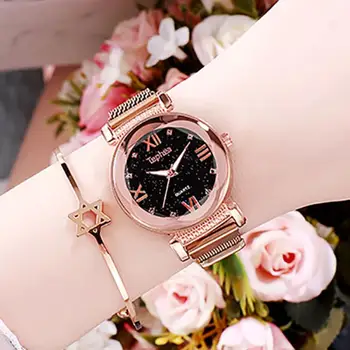 

Luxury Simple Women Bracelet Watches Starry Sky Ladies Wristwatch Casual Stylish Female Gift Clock Watch for Women Girl Gift