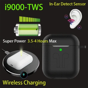 

Original i90000 Air 2 Tws Earphone Rename Volume Control Wireless Bluetooth Earphones Smart Sensor PK I5000 I9000 I900000 TWS