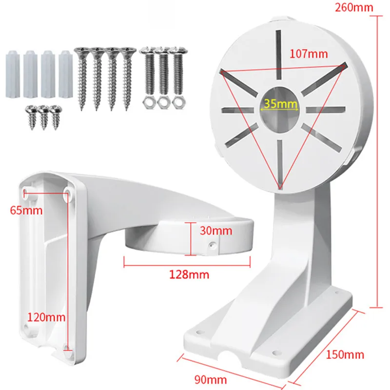 Indoor Outdoor Stable Security Dome Camera Bracket ABS Universal