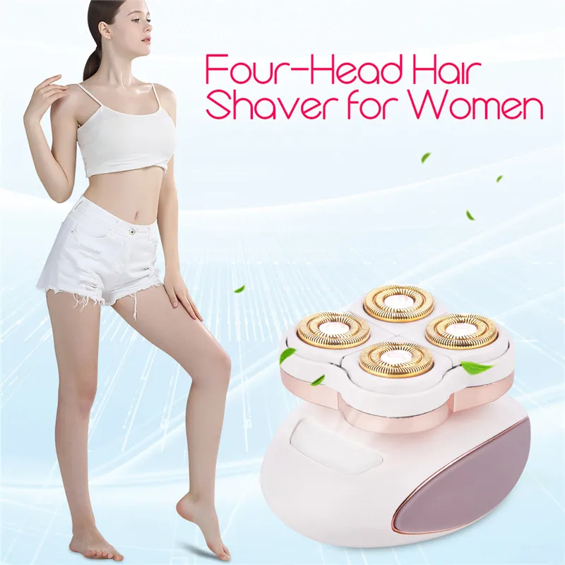 

Electric Epilator Women Hair Remover USB Rechargable Women Body Arm Leg Hair Trimmer Floating blade Head Shaver Razor Machine