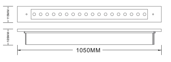 Outdoor underground 36*1W linear led inground lamp AC90-230V
