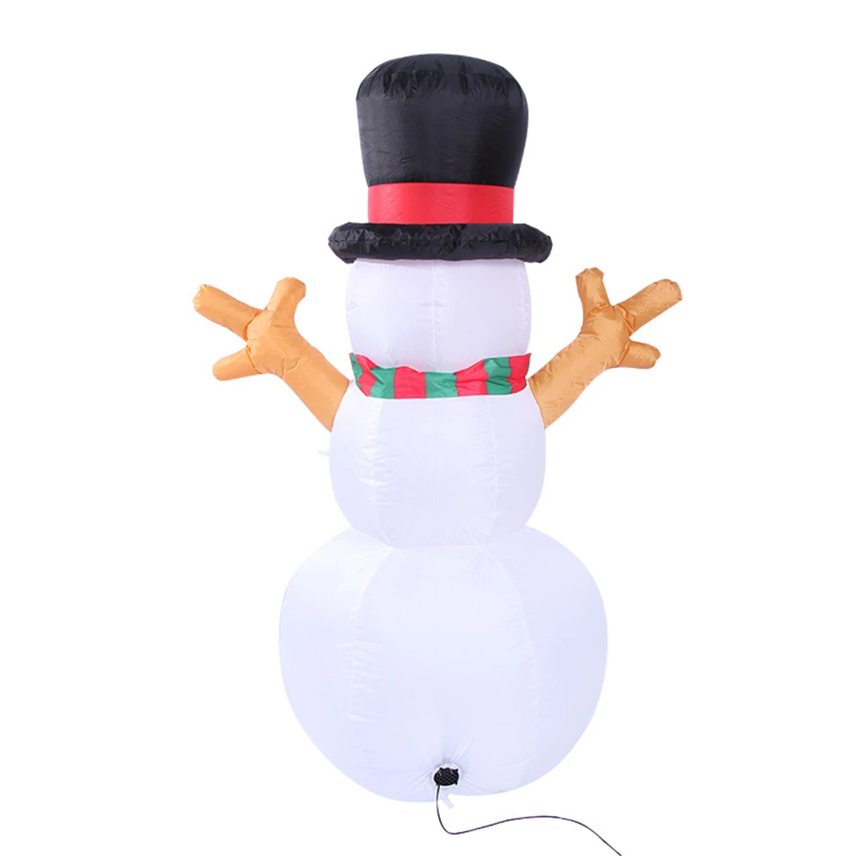 1,6 м светодиодный Рождественский Снеговик надувная модель снеговик КУКЛА МЕТЛА покрытие Рождественское украшение